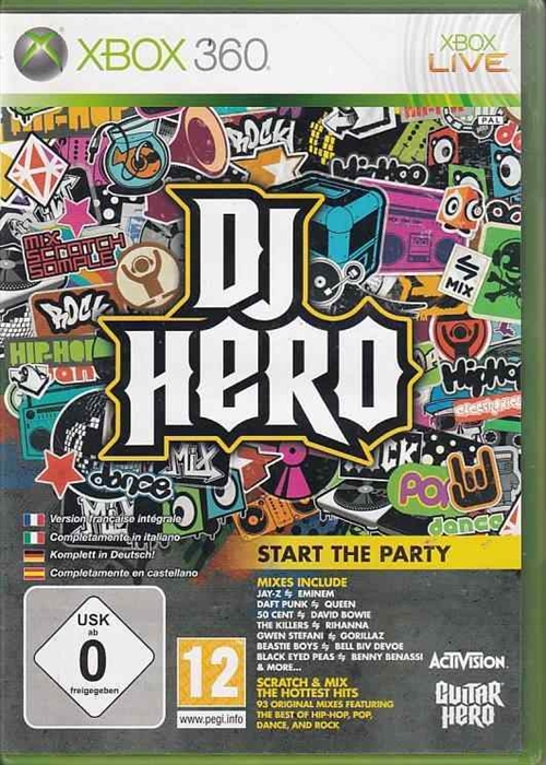 DJ Hero - XBOX 360 (B Grade) (Used) (Eng)